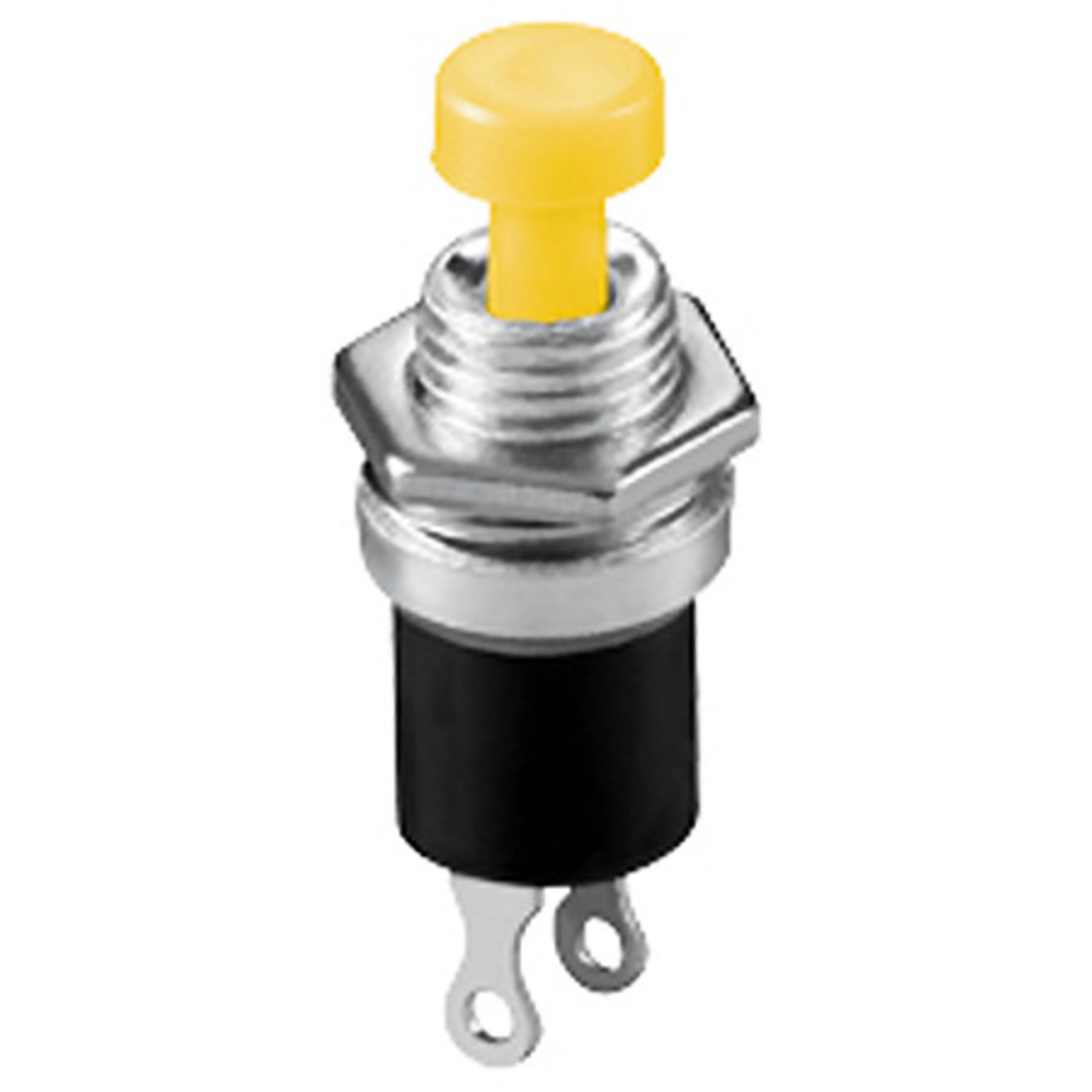 Schliesser- Mini-Drucktaster- 1-polig- gelb