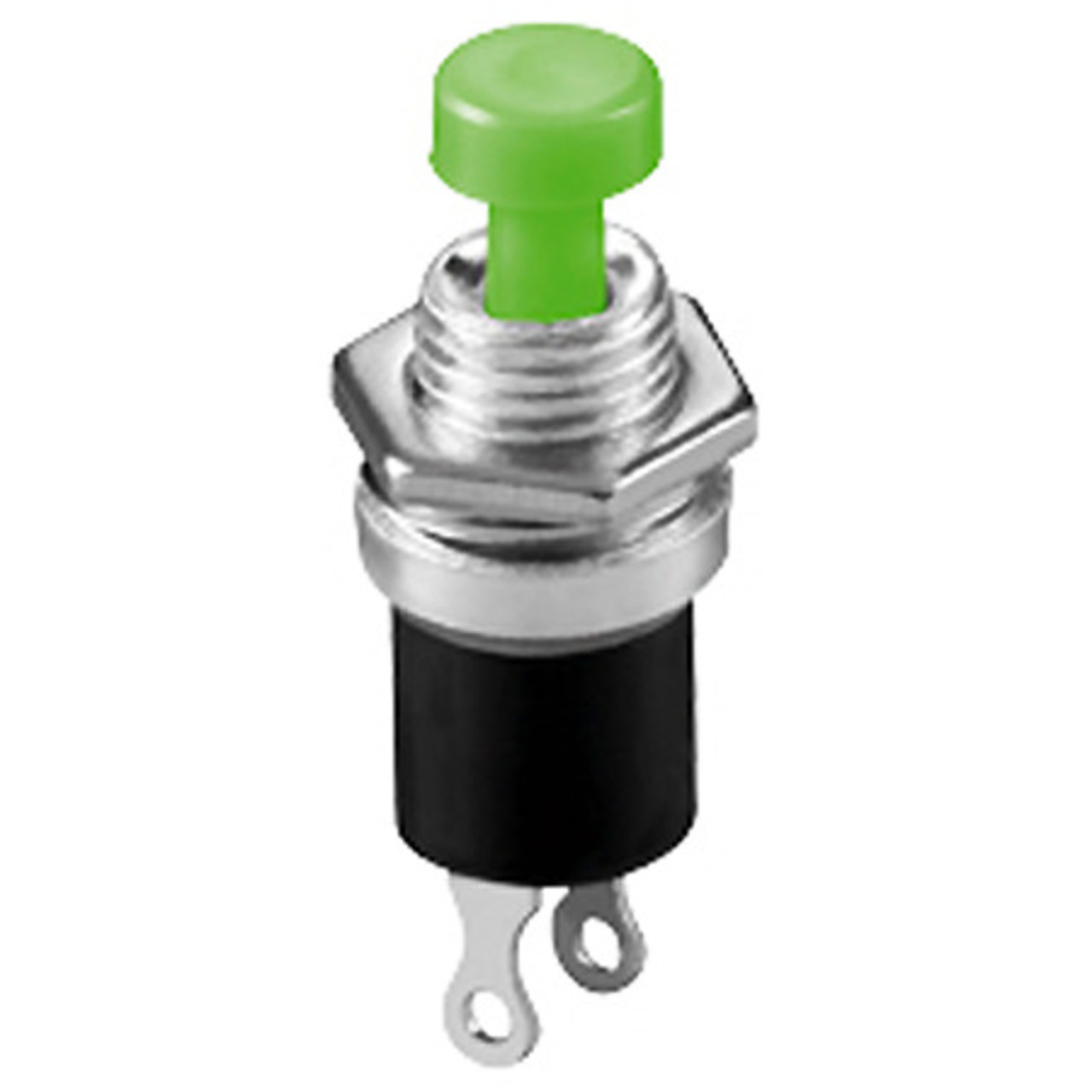 Schliesser- Mini-Drucktaster- 1-polig- grün