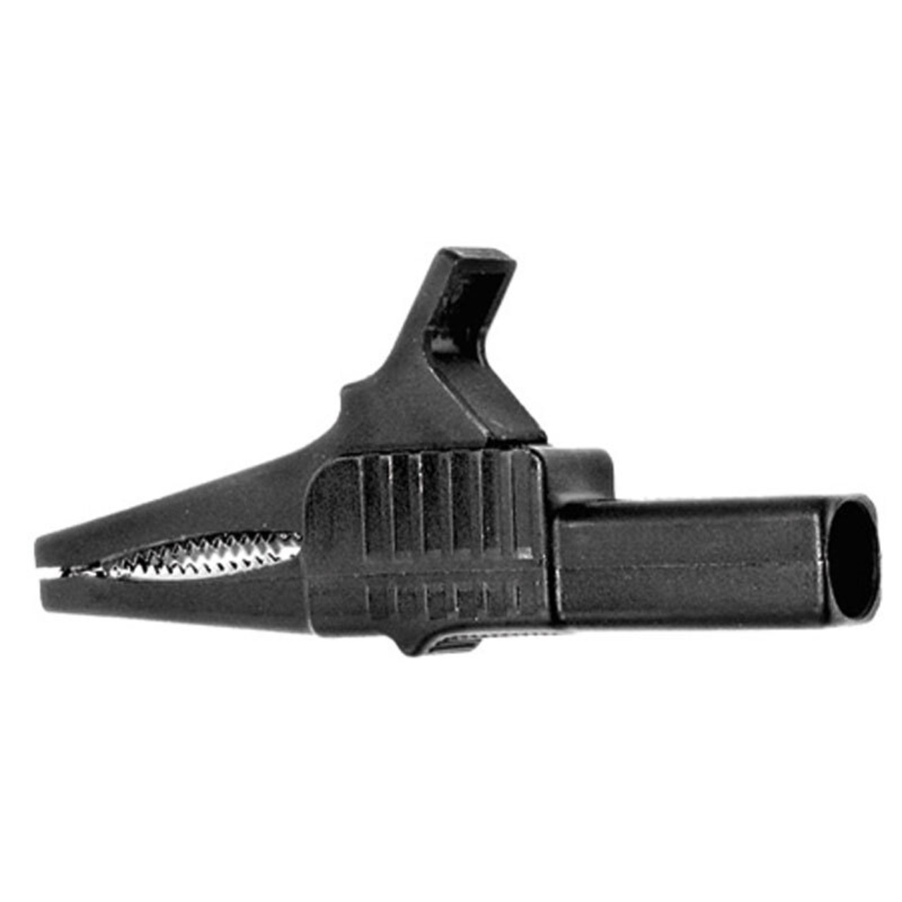 Sicherheits-Krokodilklemme XKK-1001- schwarz- 4 mm