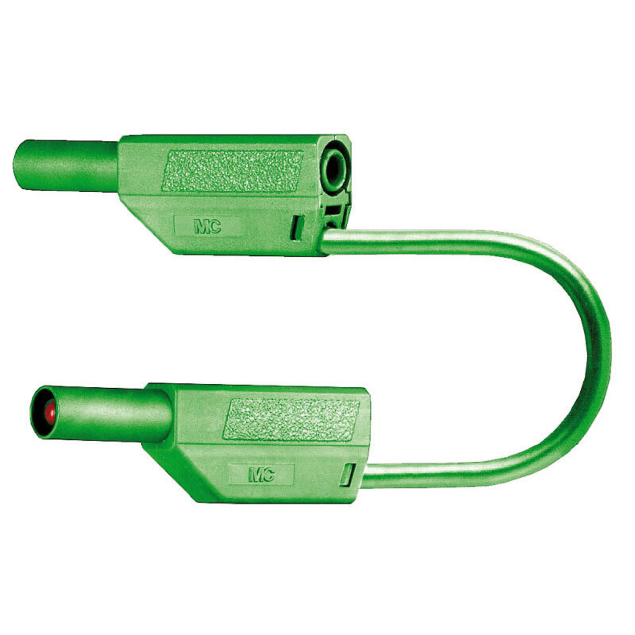 Sicherheitsmessleitungen in PVC (SLK425-E-N) 4mm- 32A- 1m- grün
