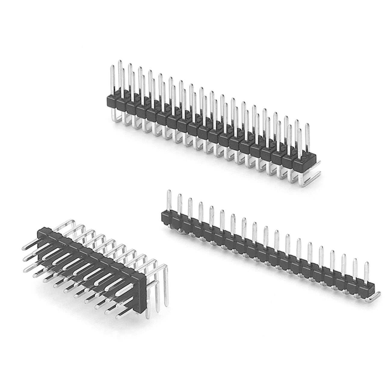 Stiftleiste- 2x 10-polig- abgewinkelt- RM 2-54 mm unter Komponenten