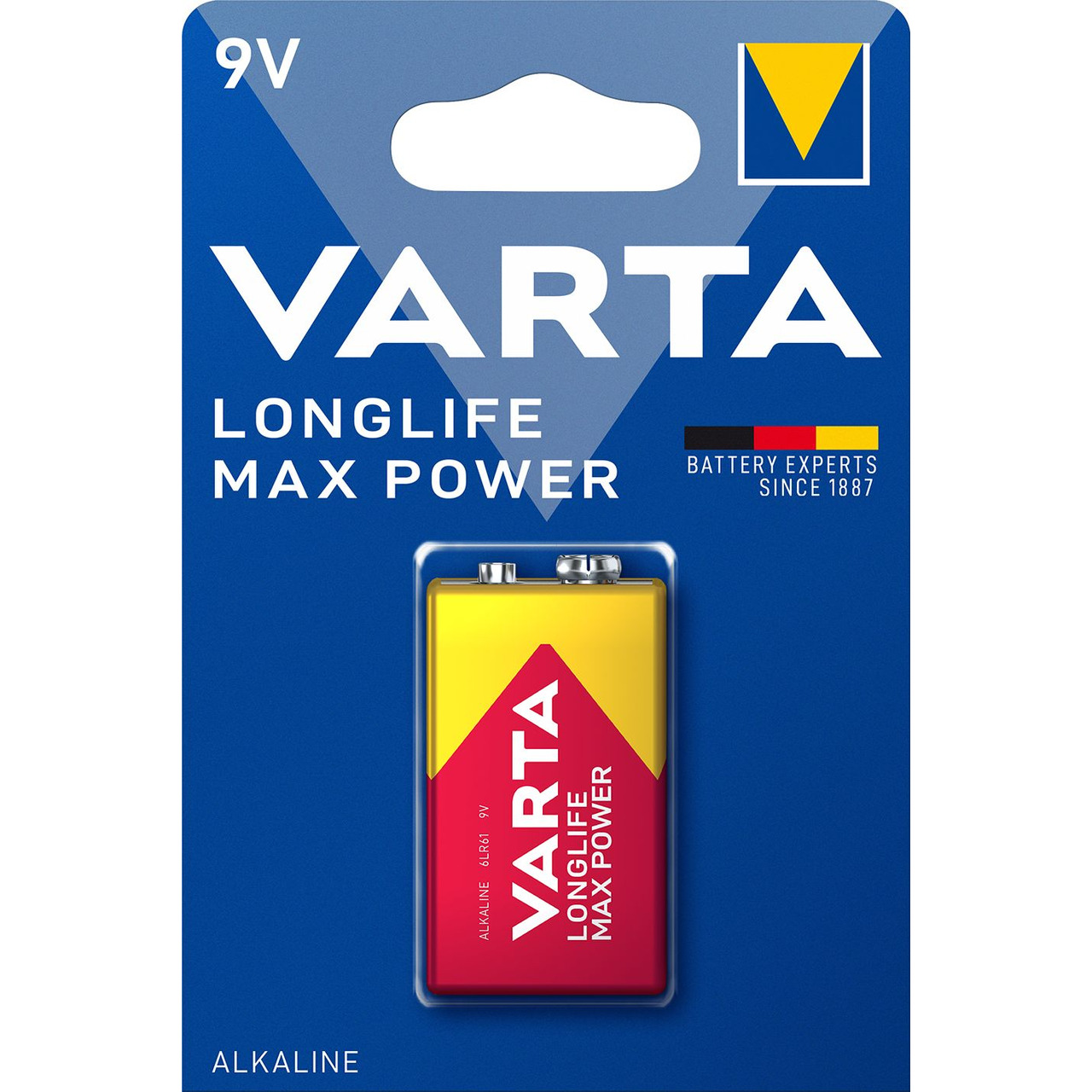 VARTA 9V-Blockbatterie LONGLIFE Max Power- E-Block- 6LR61 unter Stromversorgung