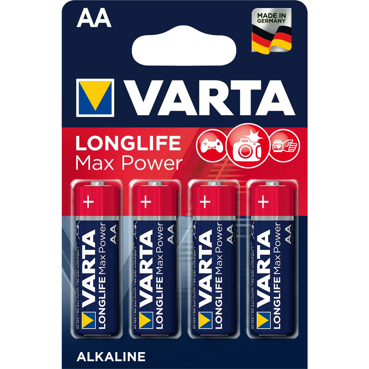 Varta Longlife Power Max- Alkaline Batterie Mignon AA- 4er-Pack unter Stromversorgung