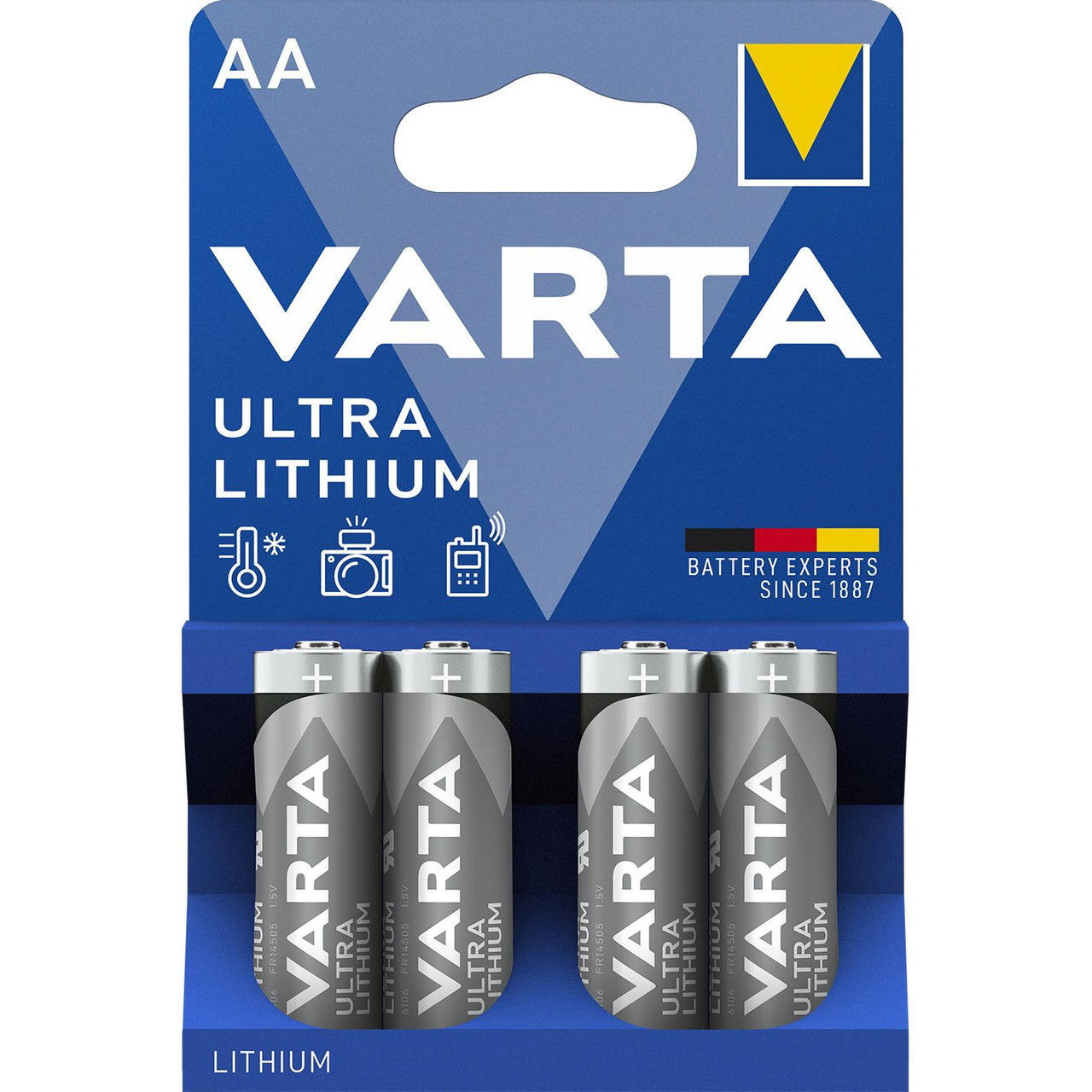 VARTA ULTRA LITHIUM AA Blister 4 unter Stromversorgung
