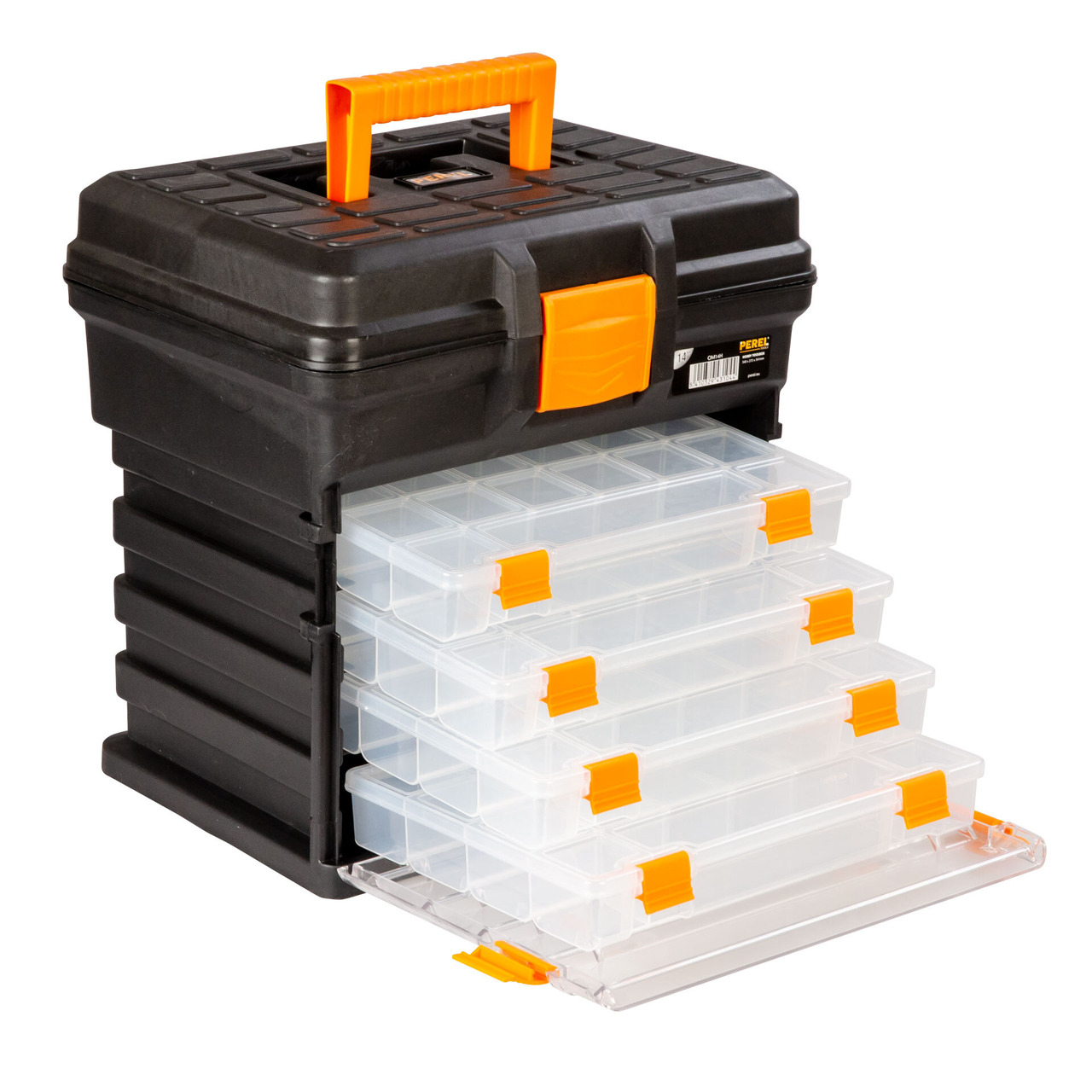 Velleman Werkzeugbox gross- mit 4 entnehmbaren Aufbewahrungsboxen