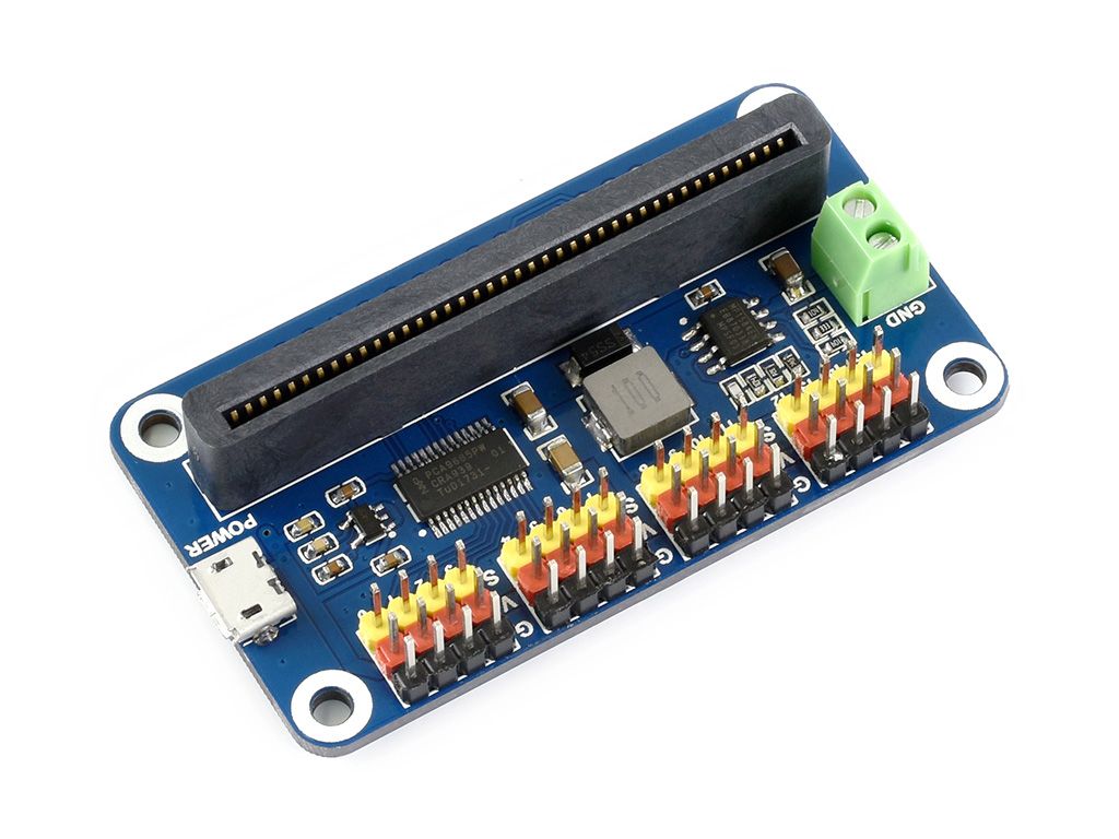 Waveshare micro:bit Servo Driver 16-Kanal 12-Bit I2C unter Baustze > Micro:Bit > Micro:Bit Module